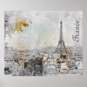 Tour Eiffel. Poster de Paris, France (Devant)