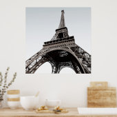 Tour Eiffel Poster noir & blanc (Cuisine)