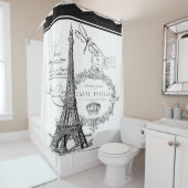 Tour Eiffel rideau de douche (En situation)