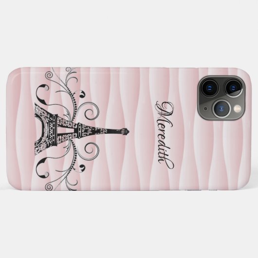 Tour Eiffel rose Coque-Mate coque iphone (Dos (Horizontal))