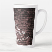Tour Eiffel rose Grunge Latte Mug (Droite)