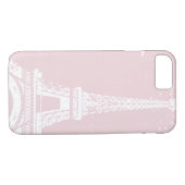 Tour Eiffel rose iPhone 7 Coque (Dos (Horizontal))