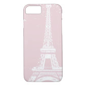 Tour Eiffel rose iPhone 7 Coque (Dos)