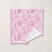 Tour Eiffel rose Paris Arc de Triomphe Serviette d (Gant de toilette)
