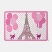 Tour Eiffel rose Rose Rose Ballons tapis (Devant)