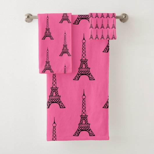 Tour Eiffel rose vif (En situation)