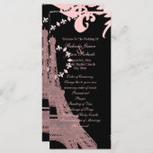 tour eiffel rose vintage paris programmes de maria (Devant / Derrière)