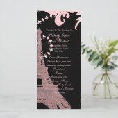 tour eiffel rose vintage paris programmes de maria (Debout devant)