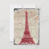Tour Eiffel rouge parisienne en tatouage rsvp avec (Dos)