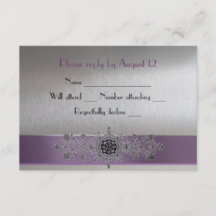 Tour Eiffel RSVP violet et argent