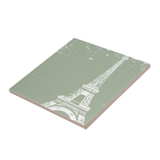 Tour Eiffel Sage Carreaux de céramique (Côté)