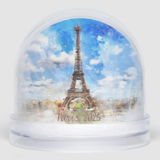 Tour Eiffel Souvenir Globe des Neiges (Avant)