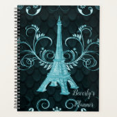 Tour Eiffel Turquoise Floral (Devant)
