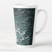 Tour Eiffel turquoise Grunge Latte Mug (Droite)