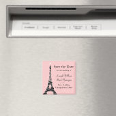 Tour Eiffel Twinkles Save the Date Magnet (rose) (In Situ (Lave-vaisselle))
