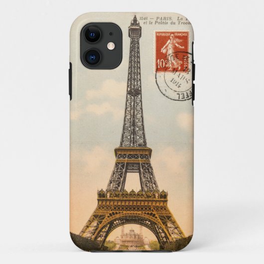 Tour Eiffel vintage iPhone 6 Coque (Dos)