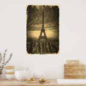 Tour Eiffel vintage Paris #2 Affiches (Cuisine)