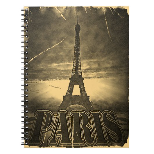 Tour Eiffel vintage Paris #2 - carnet (Devant)
