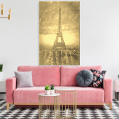 Tour Eiffel vintage Paris #3 - Toile Enveloppée (Insitu(Salon))