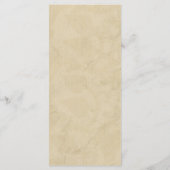 Tour Eiffel vintage Paris Postmark Mariage Menu (Dos)