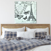 Tour Eiffel vintage toile tendue (Insitu(Chambre))