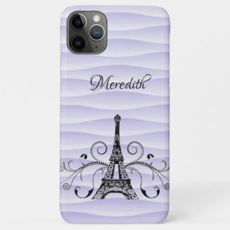 Tour Eiffel violet Coque-Mate coque iphone