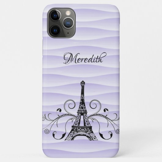 Tour Eiffel violet Coque-Mate coque iphone (Dos)