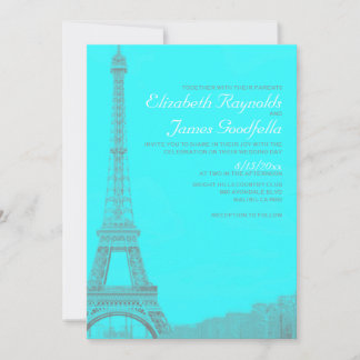 Tour Eiffel Whimsical Invitations de mariage