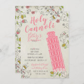 Tour Italienne de Pise Bébé Douche invitations (Devant / Derrière)