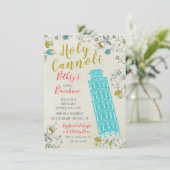 Tour Italienne de Pise Bébé Douche invitations (Debout devant)