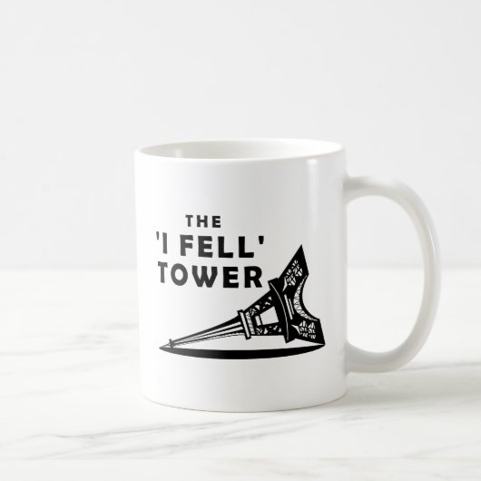 Tour "Je suis tombé" Mug drôle (Droite)