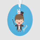 Tour magique de lapin de magicien mignon pour des (devant)