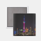 Tour Perle Orientale - Shanghai, Chine - Magnet (Recto/Verso)