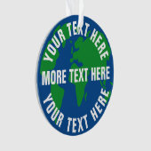 Tour sauver planète terre monde carte acrylique (devant)