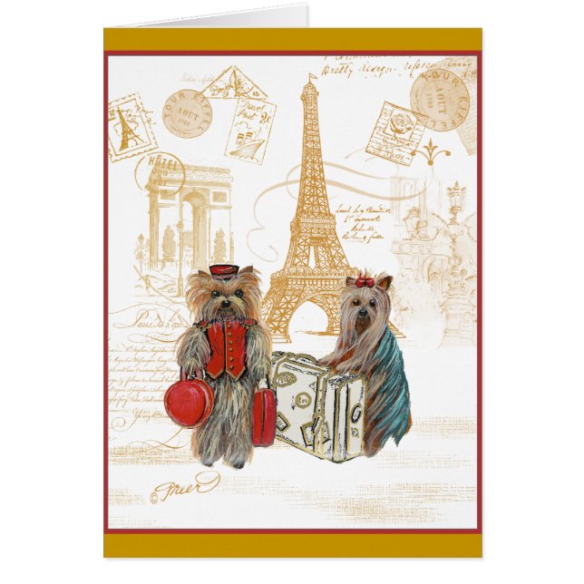 Tour Yorkie Eiffel Paris (Devant)