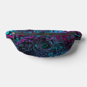 Tourbillon Abstrait Aqua Magenta et Noir