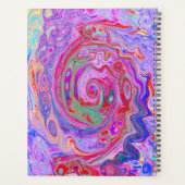 Tourbillon Abstrait Rétro Rouge, Violet et Rose (Dos)