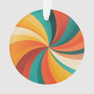 Tourbillon de couleurs rétro – Fond abstrait vinta