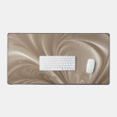 Tourbillon de Crème - Design Abstrait Coulant Beig (Clavier et souris)