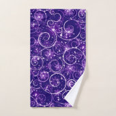 Tourbillon d'hiver violet (Serviette à main)