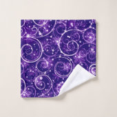 Tourbillon d'hiver violet (Gant de toilette)