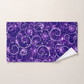 Tourbillon d'hiver violet (Serviette à main)