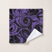 Tourbillon en marbre rouge et noir (Gant de toilette)