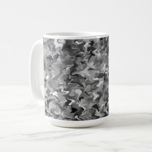 Tourbillon gris 15oz Mug (Devant gauche)