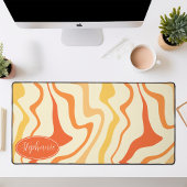 Tourbillon Groovy Abstrait Orange Rétro