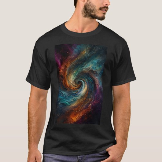 Tourbillon Infini | T-Shirt à Flux Abstrait (Devant)