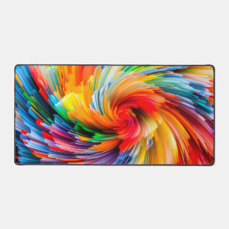 Tourbillon Moderne Abstrait Arc-en-Ciel Vibrant