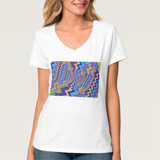 tourbillon multicolore sur un T-shirt (Devant)