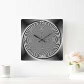 Tourbillon noir et blanc > Horloge murale (Maison)