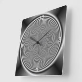 Tourbillon noir et blanc > Horloge murale (Angle)